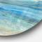 Designart - Ocean Mineral Waves - Nautical & Coastal Metal Circle Wall Art